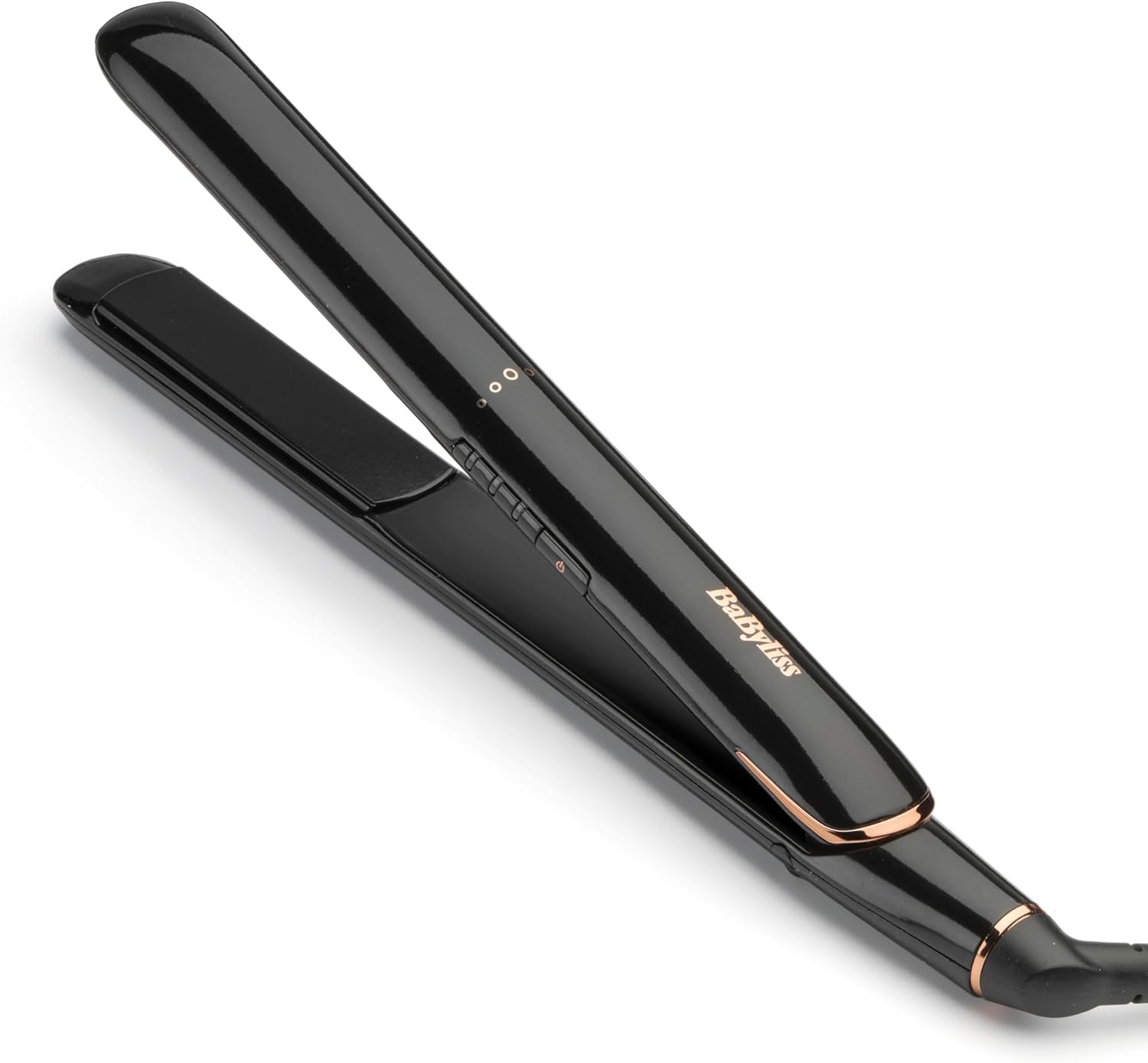 BaByliss Rose Lustre Hair Straighteners – Ceramic Smooth‑Glide Plates for Sleek & Frizz‑Free Styling, 30s Fast Heat‑Up, (180-230°C), Straightening & Smoothing Flat Iron, Worldwide Use, 2515DU