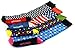 DapperGanger Men Colorful Dress Socks Happy Funny Crazy Fun Cool Green Pack Set