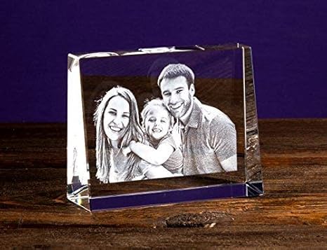 Isonio Glasfoto - Ihr eigenes Foto in Viamant Glas gelasert - Foto im Kristallglas als Fotogeschenk (Größe M Querformat 100 x