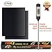 AllerTOP BBQ Grill Set - Set of 2 Heavy Duty, Non-Stick BBQ Grill Mats + Digital Cooking Thermometer by Protecting Your Expensive Grilling Equipment