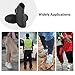 ATOFUL Reusable Silicone Waterproof Shoe Covers, Silicone Shoe Covers with Zipper No-Slip Silicone Rubber Shoe Protectors for Kids,Men and Women