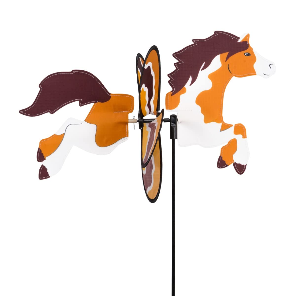 CIM wind Spinner - Petite 2in1 - windmill Ø31x50x90cm - windmill with pole or mobile with hanging set – attractive decoration … (Pony)