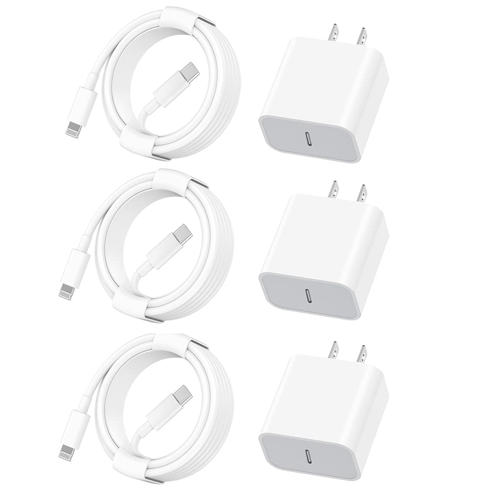 Photo 1 of ?Apple MFi Certified?iPhone Charger Fast Charging,3Pack Apple Charger Adapter Super Fast Charger iPhone 6FT USB C to Lightning Cable Cord for iPhone 14 Pro Max/14 Plus/13 MiNi/13/12/11/10/X/SE/AirPods