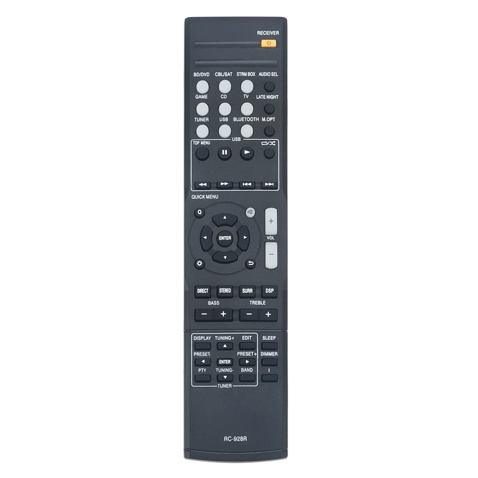 VINABTY RC-928R Remote control Replaced fit for Onkyo Home Theater TXSR373 TX-SR373 HTS3800 HT-S3800 HTP395 HT-S3900 HTR397