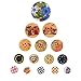 DECORA 200pcs Assorted Design Wooden Buttons for Crafts Scrapbooking or Sewing