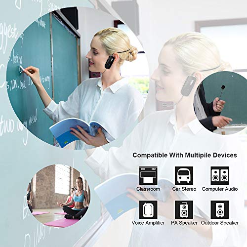 1Mii Long Range Wireless Microphone, Wireless Headset Mic System,165ft