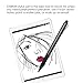 CiSiRUN Active Stylus Pen for Touch Screens Fine Point 1.45mm Stylist Digital Pens Compatible Apple iPad Stylus for Drawing