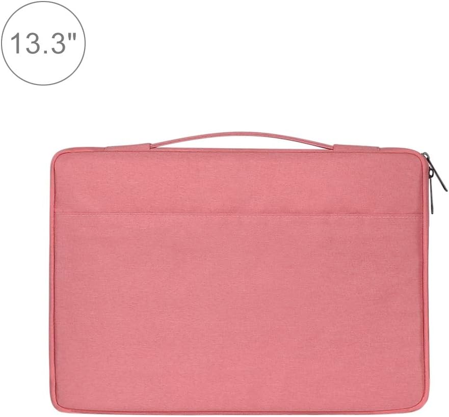KANEED 13.3 inch Fashion Casual Polyester + Nylon Laptop Handbag Briefcase Notebook Cover Case, for MacBook, Samsung, Lenovo, Xiaomi, Sony, DELL, CHUWI, ASUS, HP (Black) Laptop Handbag