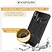 KAPAVER® Rugged Back Cover Case for Xiaomi Mi Max 3 MIL-STD 810G Officially Drop Tested Solid Black Shock Proof Slim Armor Patent Design - (Black)