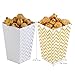 NUOLUX 50pcs Popcorn Boxes Cardboard, Mini Paper Popcorn Box, Cardboard Popcorn Container, for Birthday Parties Baby Shower Wedding Fiesta Dessert Tables Party Supplies（Random Color）