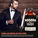 Modern Man Beard Oil and Leave-In Conditioner - 100 Percent Natural Pure Organic - For Beard, Mustache, Goatee and Skin Grooming - Unscented - 2 Ounces