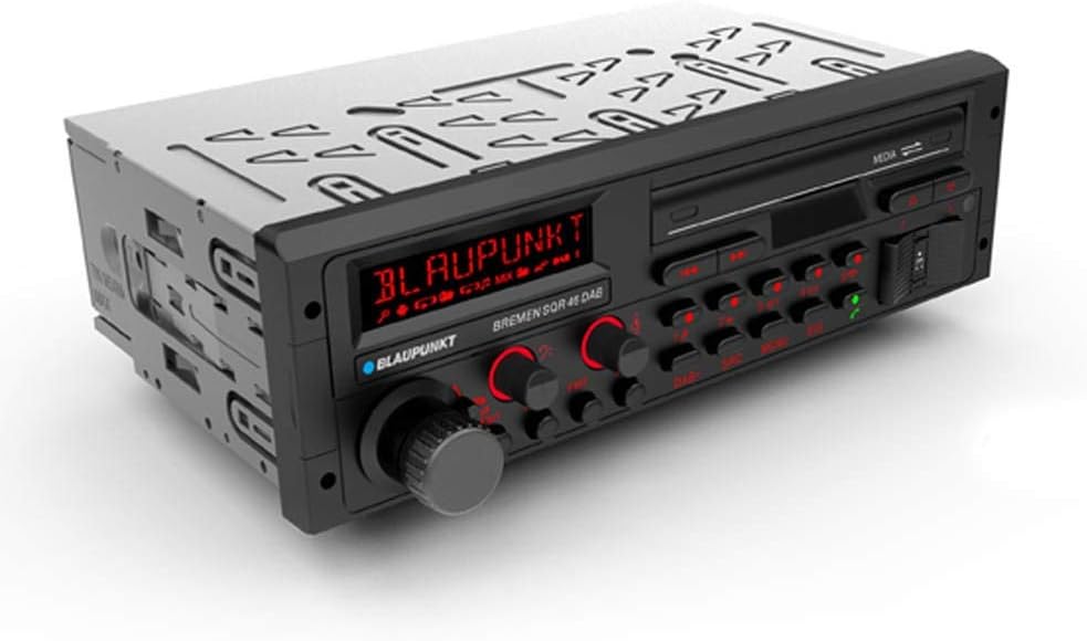 Blaupunkt BREMENSQR46 Classic Stereo with DAB+, Bluetooth, USB & AUX, black, 1-DIN, Single-DIN - Image 3