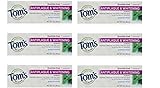 Tom's of Maine Natural Antiplaque Tartar Control & Whitening Toothpaste Peppermint 1 oz Travel Size (Pack of 6)