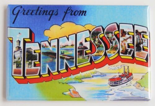 Greetings From Tennessee Fridge Magnet (2 x 3 inches)