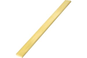 DOUYUDAO 1/4" x 1" Brass Flat Bar Blank 12" Long Solid Brass Thin Plate C360 Flat Mill Stock (1/4x1x12 inch, 1)