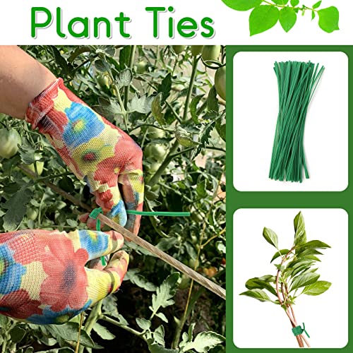 Plant Support Netting - Vaktop Pea Netting with 50pcs Plant Ties, Plants Climbing Net, Nylon Trellis Mesh - for Climbing Plants, Bean Vegetables Fruits (1.8m x 1.8m)