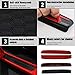 BOXATDOOR for 2018 2019 Jeep Wrangler JL 4 Door Sill Scuff Plate Entry Guard Honeycomb Door Sills Step Protector Stickers Trim Interior for JL