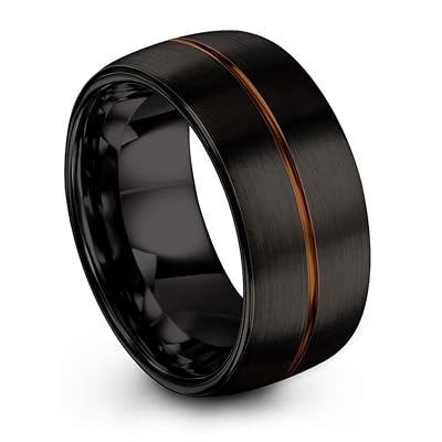 Chroma Color Collection Tungsten Wedding Band Ring 8mm for Men Women B