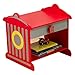 KidKraft Wooden Fire Hydrant Side Table with Drawer and Shelf, Children's Furniture Nightstand - Red, Gift for Ages 3+