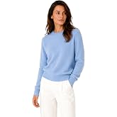 State Cashmere Women&rsquo;s Essential Crewneck Sweater 100% Pure Cashmere Classic Long Sleeve Pullover