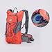 Pinty Waterproof Ripstop Hydration Backpack Pack with 2L (0.5 Gallon) Water Bladder for Hikers, Bikers, Joggers, Campers (Orange)
