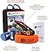 Slackline Industries 50' Base Line Starter Kit with Ratchet, Tree Protectors, Neon Orange - Zero Waste