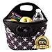 Large Lunch Bag - Insulated Neoprene Tote - Heavy Duty Zipper - 13 x 11.5 x 5 inches - for Men, Women & Kids