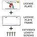 Prime Ave Standard + Extended Length Stainless Steel License Plate Screws ~ Compatible/Replacement for BMW & Mini (Pack of 16)