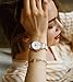 MAMONA Women's Rose Gold Chronograph Watch & Bracelet Set StainlessSteel/Ceramic with Calendar L58010RGGT