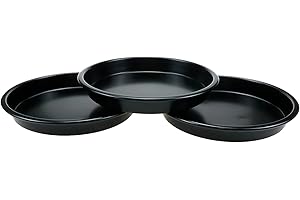Savagrow 3pcs 7inch Non-Stick Bakeware Pizza Pan Aluminum Baking Pan for Healthy & Durable