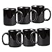 Creative Home Set of 6 Pieces 12 oz. Ceramic Coffee Mug Tea Cup for Breakfast Coffee Juice Hot Tea, 3.2