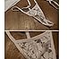 Coxeer Lace Garter Belt Panties & Sheer Stockings Lingerie Set For Women's (White)