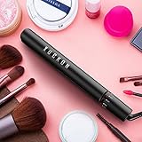 Black Hair Straightener ,Ceramic Flat Iron with Rotating Switch to Adjust Temperature Dual Voltage 100-240V for Worldwide Use Travel Hair Styling Straighteners