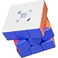 CuberShop Moyu RS3M V5 2023 MagLev 3x3 Speed Cube with Display Stand, Stickerless RS3M 2023 MagLev 3 by 3 Budget Cube, Cheap 3x3 Speed Cube (Moyu RS3 M V5 MagLev, Robot-Shape Display Box)