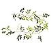 Sunrisee 2 Pcs Artificial Flowers Garlands 6FT Silk Wisteria Ivy Vine Hanging Flower Greenery Garland for Wedding Party Home Garden Wall Decoration, White