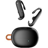 Open Earbuds,Deep bass Non In Ear Bluetooth Headphones,Comfortable Sports Open Ear Wireless Earphones with High Fidelity Sound,Immersive experience low-frequency unit ear bud with HD mic,28H Play