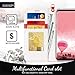 FYY Designed for Samsung Galaxy S8 Plus Case, PU Leather Wallet Phone Case with Card Holder Flip Protective Cover [Kickstand Feature][Wrist Strap] for Samsung Galaxy S8 Plus Red