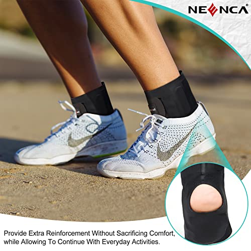 NEENCA Ankle Brace with Inflatable Heel Pads, Medical Ankle Support