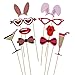 PBPBOX Bachelorette Photo Booth Props 61 Piece Party Accessories Girls Night Out Game