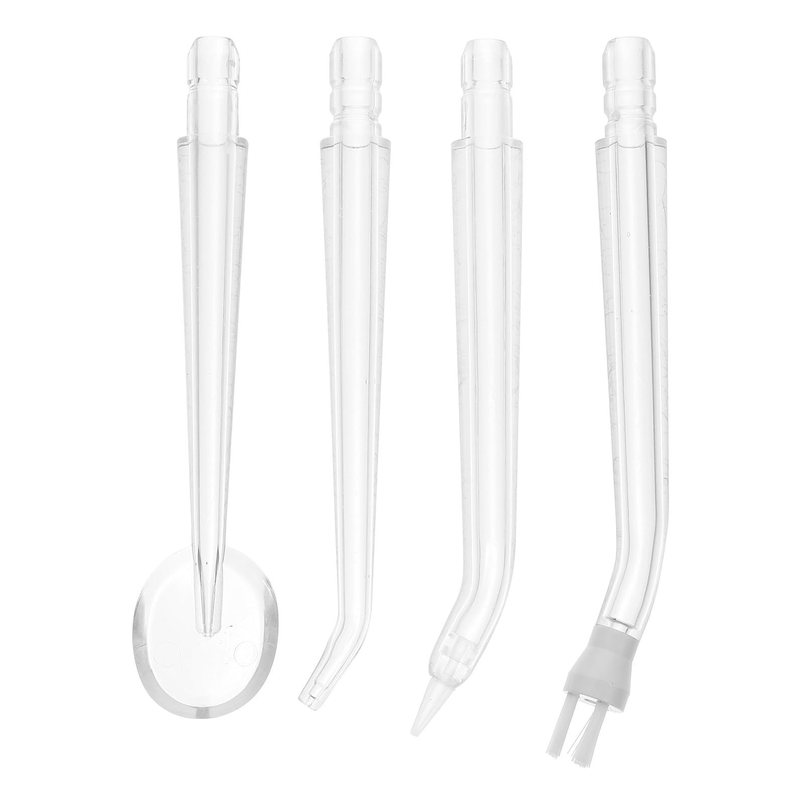 HEALLILY 4 Pcs Oral Irrigator Nozzles Replacement Dental Cleaner Accessories Water Flosser Tips for Effective Interdental Cleaning Portable Lightweight Design