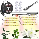 Grow Light Strip，Full Spectrum Grow Lights for Indoor Plants ，with Auto ON / Off