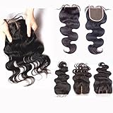Helene Hair Brazilian Virgin Hair Human Hair Body Wave Top Lace Closure (4