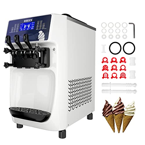 GSEICE Commercial Ice Cream Maker Machine, Dual system independent