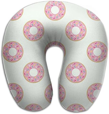 U Neck Travel Pillow Rest Airplane Car Office Pink Donuts Home Sleeping Soft U Shape Pillow