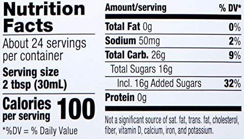 AMAZON BRAND – HAPPY BELLY PANCAKE SYRUP, ORIGINAL FLAVOR, 24 FL OZ