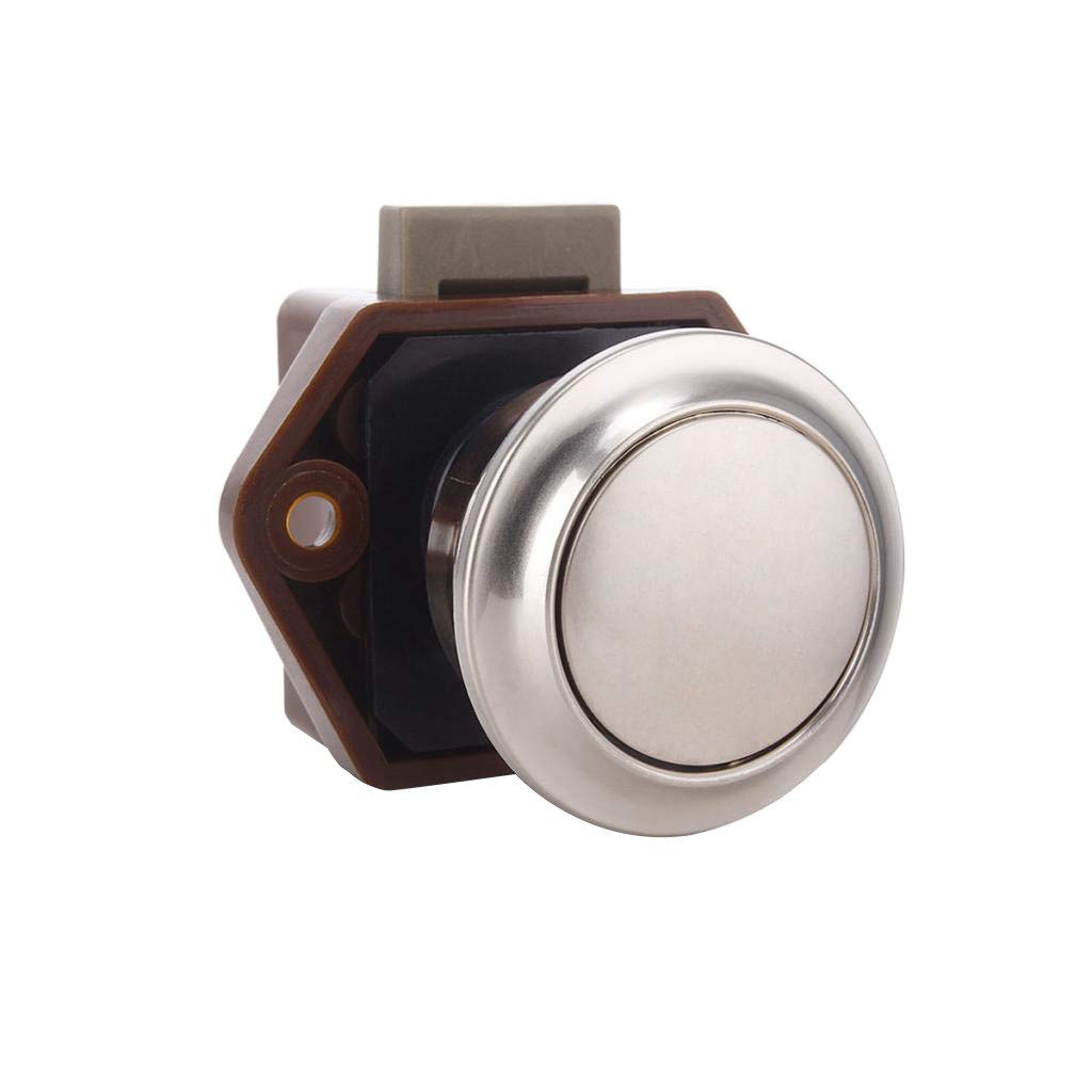 Keyless Push Button Cabinet Latch fit for RV Caravan Motorhome Boat Cupboard (A)