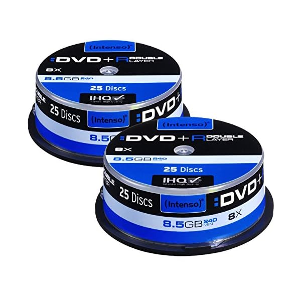 Intenso DVD+R 8,5GB 8X Double Layer, 2X 25er-Spindel (Brenner)