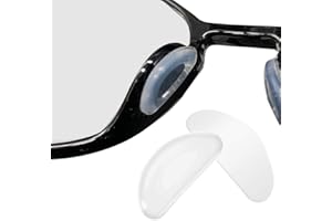 GUCABE Adhesive Nose Pads Anti-Slip Silicone Eyeglass Pads for Glasses Sunglasses Spectacles，Eyeware Accessories (White, 5pairs)