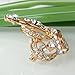 Navachi 18k Gold Plated White Crystal Royal Crown Az7655b Brooch Pin