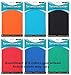 Kittrich Stretchable Jumbo Size Book Covers, 6 Pack, Assorted Solid Colors